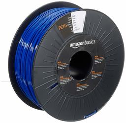 AmazonBasics PETG 3D Printer Filament, 1.75mm, Blue, 1 kg Spool