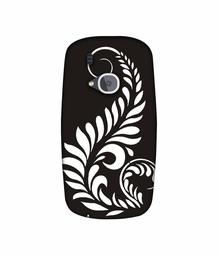 Amazon Brand - Solimo Designer Simple White Rangoli 3D Printed Hard Back Case Mobile Cover for Nokia 3310