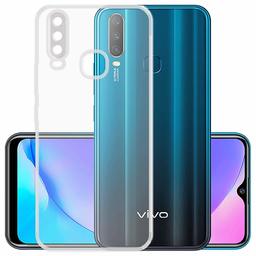 Amazon Brand - Solimo Anti Dust Plug Mobile Cover (Soft & Flexible Back case), for Vivo Y15 (Transparent)