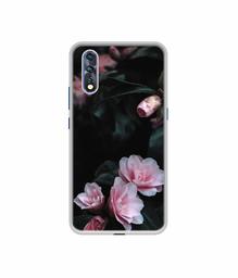 Amazon Brand - Solimo Designer Dark Flowers Photography UV Printed Soft Back Case Mobile Cover for Vivo Z1x