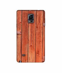 Amazon Brand - Solimo Designer Wooden Door 3D Printed Hard Back Case Mobile Cover for Samsung Galaxy Note 4