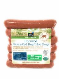 365 Everyday Value, Organic, Uncured Grass-Fed Beef Hot Dogs (6 units), 12 oz