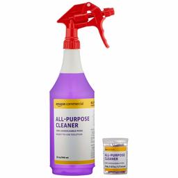 AmazonCommercial Dissolvable All-Purpose Cleaner Kit with 6 Refill Pacs