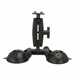 ARKON RM2X802T Robust Double Windshield Suction Mount Dual T Compatible Retail - Black