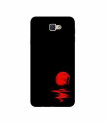 Amazon Brand - Solimo Designer Red Moon 3D Printed Hard Back Case Mobile Cover for Samsung Galaxy J5 Prime