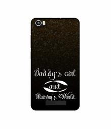 Amazon Brand - Solimo Designer Daddy's Girl and Mummy World UV Printed Soft Back Case Mobile Cover for Lava Iris X8