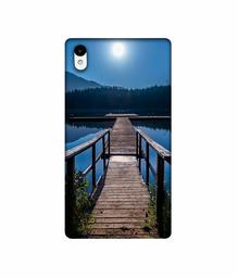 Amazon Brand - Solimo Designer Wooden Beach 3D Printed Hard Back Case Mobile Cover for Sony Xperia Z2