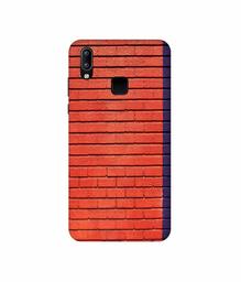 Amazon Brand - Solimo Designer Red and Purple Brick 3D Printed Hard Back Case Mobile Cover for Vivo Y95