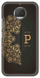 Amazon Brand - Solimo Designer Black Pattern Alphabet-P 3D Printed Hard Back Case Mobile Cover for Motorola Moto G5S Plus