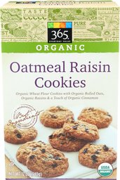 365 Everyday Value, Organic Oatmeal Raisin Cookies, 12 oz