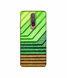 Amazon Brand - Solimo Designer Green Shad Texture 3D Printed Hard Back Case Mobile Cover for Poco X2 / Mi Redmi K30