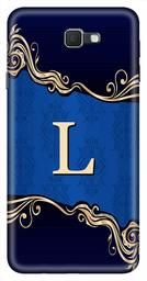 Amazon Brand - Solimo Designer Blue Pattern Alphabet-L 3D Printed Hard Back Case Mobile Cover for Samsung Galaxy J7 Prime