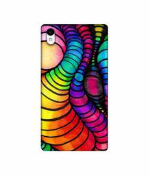 Amazon Brand - Solimo Designer Semi Circle Texture 3D Printed Hard Back Case Mobile Cover for Sony Xperia Z2