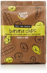 Happy Belly Chips di Banane - 500 g