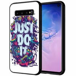 Amazon Brand - Solimo Designer Just Do It Printed Hard Back Case Mobile Cover for Samsung Galaxy S10 (D1185)