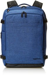 AmazonBasics Slim Carry On Travel Backpack, Blue - Weekender