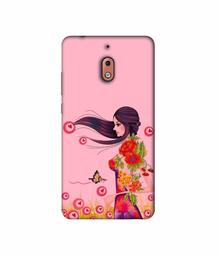 Amazon Brand - Solimo Designer Lady Vector Pattern 3D Printed Hard Back Case Mobile Cover for Nokia 2.1