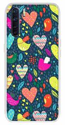 Amazon Brand - Solimo Designer Multicolor Love Bird Design Printed Soft Back Case Mobile Cover for Oppo F15