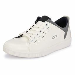 Klepe Men's White Sneakers-11 UK (45 EU) (12 US) (FTK/K29/WHT)