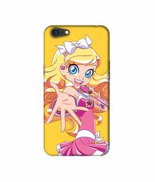 Amazon Brand - Solimo Designer Singing Girl Vector 3D Printed Hard Back Case Mobile Cover for Oppo A71