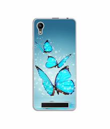 Amazon Brand - Solimo Designer Flying Butterflies UV Printed Soft Back Case Mobile Cover for Mobiistar C1 Lite