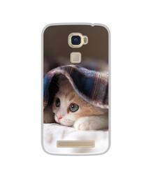 Amazon Brand - Solimo Designer Sleepy Kitten UV Printed Soft Back Case Mobile Cover for Lyf Water 9