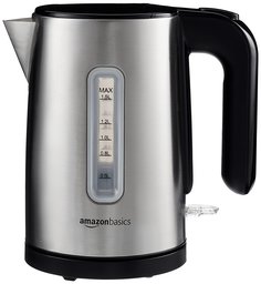 AmazonBasics Bouilloire Electrique de 1,5 L en Acier Brossé Inoxydable