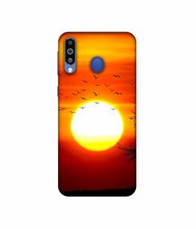 Amazon Brand - Solimo Designer Sunset View 3D Printed Hard Back Case Mobile Cover for Samsung Galaxy M21