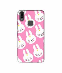 Amazon Brand - Solimo Designer Rabbit Pattern 3D Printed Hard Back Case Mobile Cover for Vivo V9 / V9 Pro