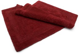 Pinzon Luxury Reversible 30-By-50-Inch Cotton Bath Rug, Brick