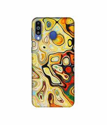 Amazon Brand - Solimo Designer Multicolor Smash Paint 3D Printed Hard Back Case Mobile Cover for Samsung Galaxy M21