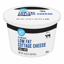 Amazon Brand - Happy Belly 2% Cottage Cheese, Low Fat, Small Curd, Kosher, 16 Ounce