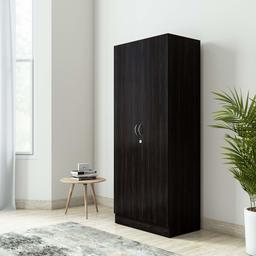 Amazon Brand - Solimo Pyxis Engineered Wood 2-Door Wardrobe (Wenge Finish)