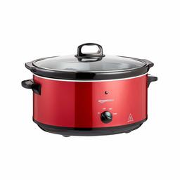 AmazonBasics Slow Cooker, 3 Heat Settings, with keep warm function [UK Plug]