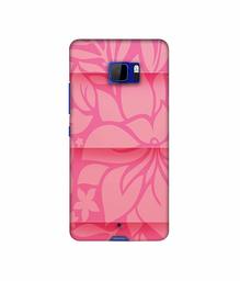 Amazon Brand - Solimo Designer Pink Flower Banch Print On Cloth 3D Printed Hard Back Case Mobile Cover for HTC U Ultra