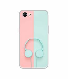 Amazon Brand - Solimo Designer Head Phone UV Printed Soft Back Case Mobile Cover for Oppo A83