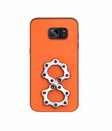 Amazon Brand - Solimo Designer Number Eight 3D Printed Hard Back Case Mobile Cover for Samsung Galaxy S7 Edge