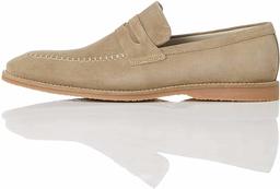 Amazon Brand - find. Men's Suede Loafer, Beige, US 13