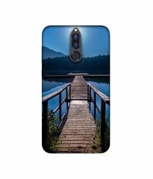 Amazon Brand - Solimo Designer Wooden Beach 3D Printed Hard Back Case Mobile Cover for Huawei Honor 9i