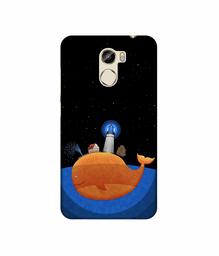 Amazon Brand - Solimo Designer Whale 3D Printed Hard Back Case Mobile Cover for Gionee X1