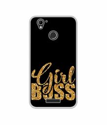 Amazon Brand - Solimo Designer Sparkle Girl Boss UV Printed Soft Back Case Mobile Cover for Lyf Water 7S