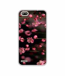 Amazon Brand - Solimo Designer Pink Flowers UV Printed Soft Back Case Mobile Cover for Itel A22 Pro