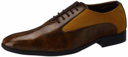 Amazon Brand - Symbol Men's Brown Synthetic Formal Shoes - 9 UK (AZ-KY-313B)