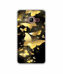 Amazon Brand - Solimo Designer Golden Butterfly Pattern UV Printed Soft Back Case Mobile Cover for Samsung Z2