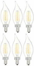 AmazonBasics Commercial Grade LED Light Bulb | 40-Watt Equivalent, BA11, Soft White, Dimmable, 6-Pack (Renewed)