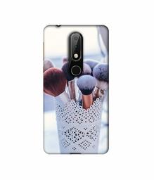 Amazon Brand - Solimo Designer Shade Brush 3D Printed Hard Back Case Mobile Cover for Nokia 6.1 Plus