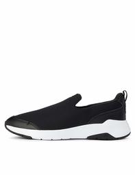 Care of by PUMA Slip On Runner Low-Top Sneakers, Black (Black-Glacier Gray), 5 UK