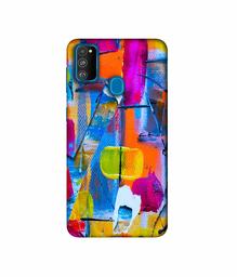 Amazon Brand - Solimo Designer Multicolor Box Texture 3D Printed Hard Back Case Mobile Cover for Samsung Galaxy M21 / M30s