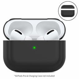 Umi. Airpods Pro Case Coque de Protection en Silicone (LED Visible) Compatible avec Apple Airpods Pro 2019 (Noir)