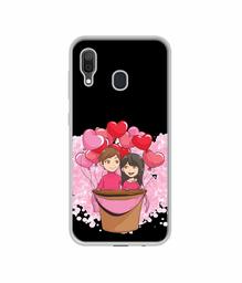 Amazon Brand - Solimo Designer Boy and Girl UV Printed Soft Back Case Mobile Cover for Samsung Galaxy A30